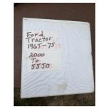 FORD tractor 1965-1975 service manual covers