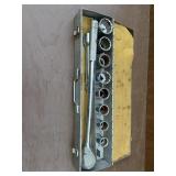 Three-quarter inch great neck socket set. One
