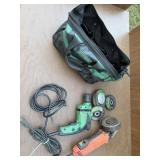 Milwaukee grinder, grinding wheels, and Hitachi