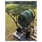 Hose reel cart.  wheels need air/may need