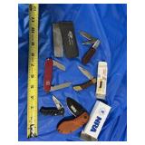 Knives and sharpener.