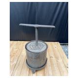 Antique lard/fruit press