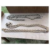 Two log chains. One is 10 foot and one is 12