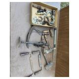 Antique/vintage draw knives, handheld sickles and