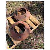 Wheel weight off a pony tractor