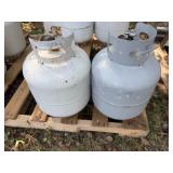 Two propane tanks