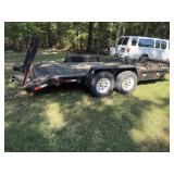 1999 18ï¿½ Tandem anxle equipment trailer have