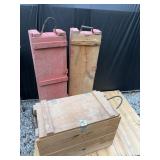 3 ammunition boxes