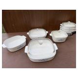 Corning ware casserole, dishes