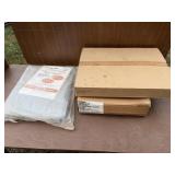 Three tarps. Silver one is 11 x 17 to unopened