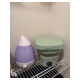 Portable folding washing machine and ultrasonic