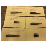 6 pieces Antique/vintage ammo incl. 6.5 MM