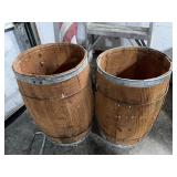 2 old nail kegs