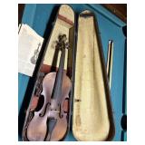 2 old violins and 1 case. We donï¿½t see any names