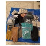 Leather gloves and others as shown
