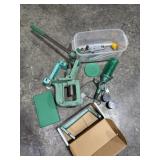 RCBS reloading press and accessories as shown
