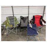 4 camp chairs