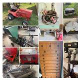 GRAVELY TRACTOR, SHOP TOOLS, HAND TOOLS AND MORE