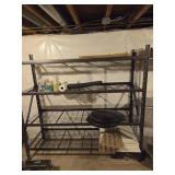Metal shelf 77x72x24"