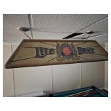 Miller lite beer pool table light - needs work