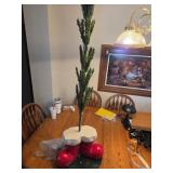 Mountain King Christmas tree with Santa