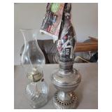 2 oil lamps