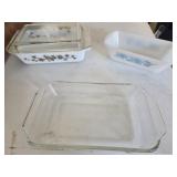 Pyrex glass pans