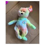 Peace Beanie Baby bear