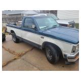 1990 Chevrolet S-10 pick up truck