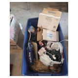 Large tote of Christmas lights