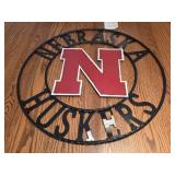 Nebraska Huskers metal wall decor