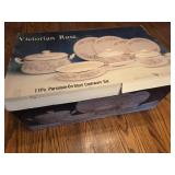 New Victorian Rose steel cookware set