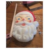 Large Empire Santa Claus Face Blowmold Lighted
