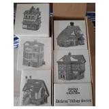 6 Christmas village houses. From the Heritage