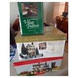 2 Christmas villages and 1 Christmas village book