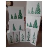 Multiple types of decorative trees