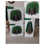 Department 56 decorative Christmas village trees