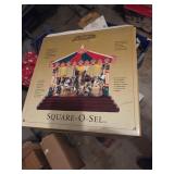 Gold label square-o-sel,  Christmas carousel with