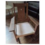 Antique oak rocker rocking chair