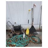 Garden hose, reel & more