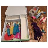 Barbie Midge doll, vtg case + more