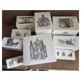 9 Dept 56 Heritage Christmas village