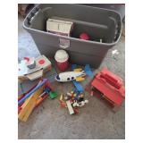 Fisher Price Little People toys in tote