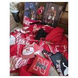 Nebraska Husker throw blankets, pictures,