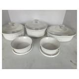 Corningwear french white stonewear set