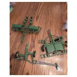 John Deere metal toys tractor implements