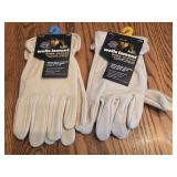 New small & medium leather work gloves