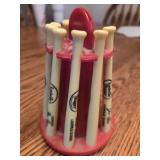 Louisville Slugger baseball bat coin bank w/