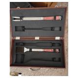BBQ grill utensils in case