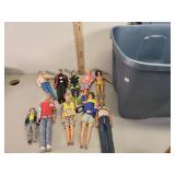 Ken like dolls and tote